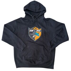 San Jose Sharks Fanatics NHL Hockey Pullover Hoodie Black Size‎ L